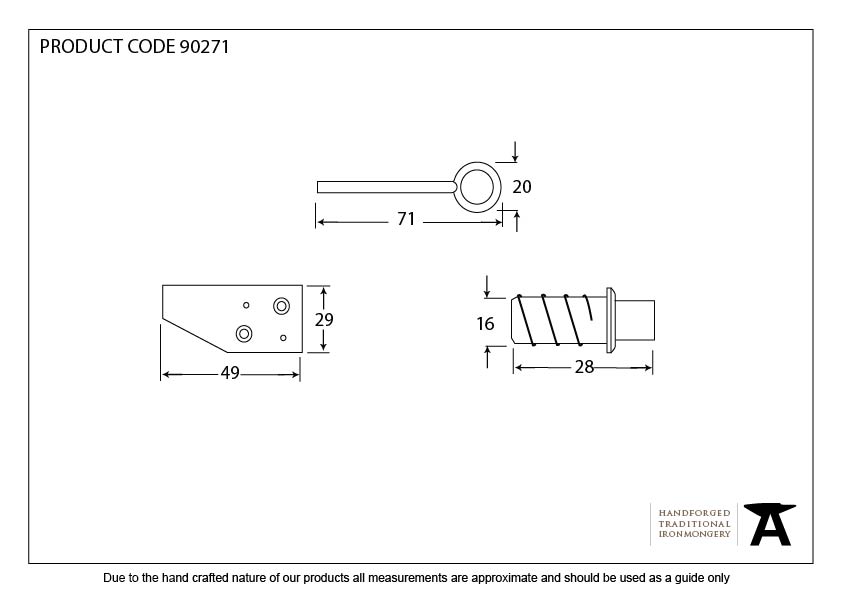 Polished Brass Key-Flush Sash Stop