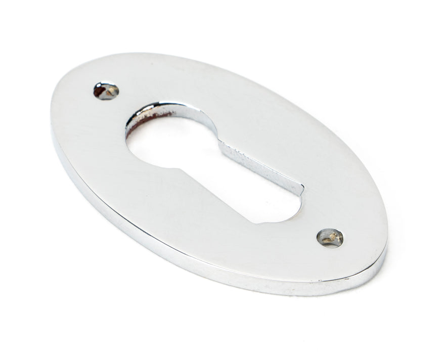 Polished Chrome Oval Escutcheon