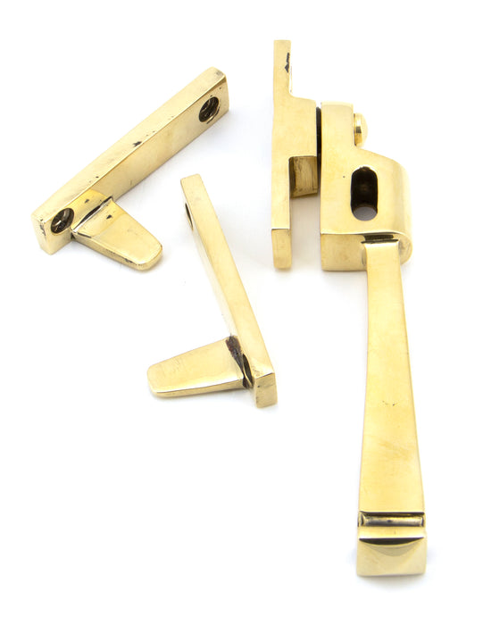 Aged Brass Night-Vent Locking Avon Fastener