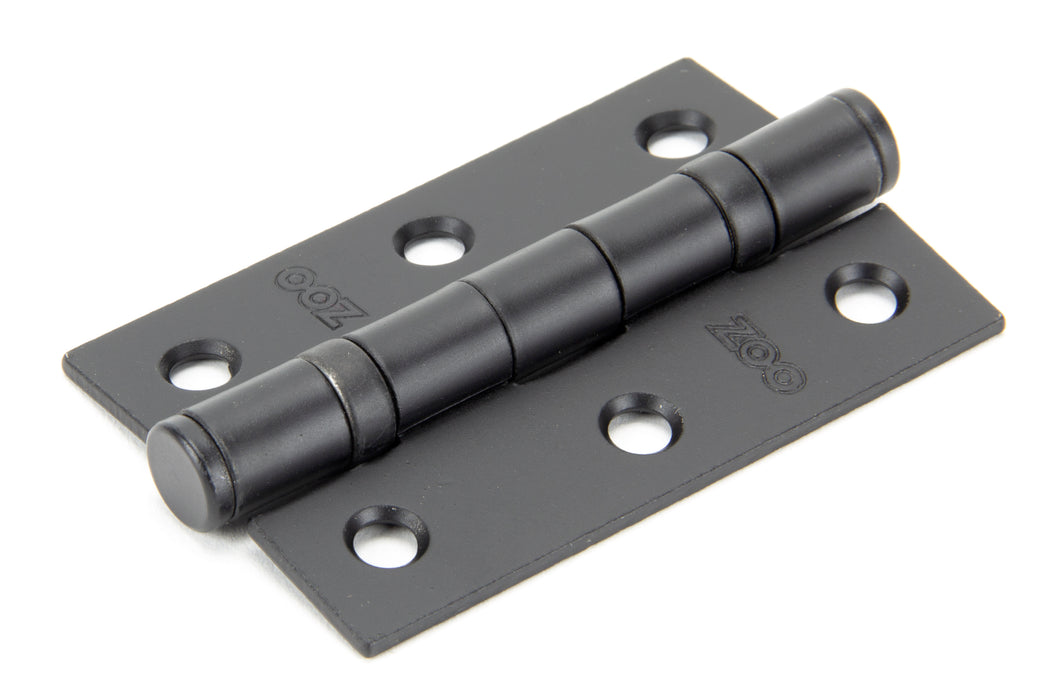 Black 3" Ball Bearing Butt Hinge (pair)