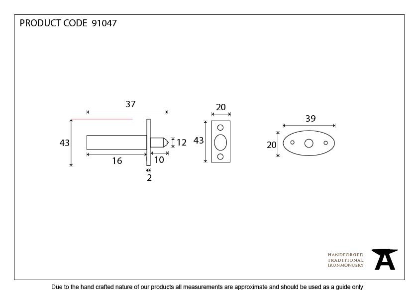 Electro Brassed Security Window Bolt