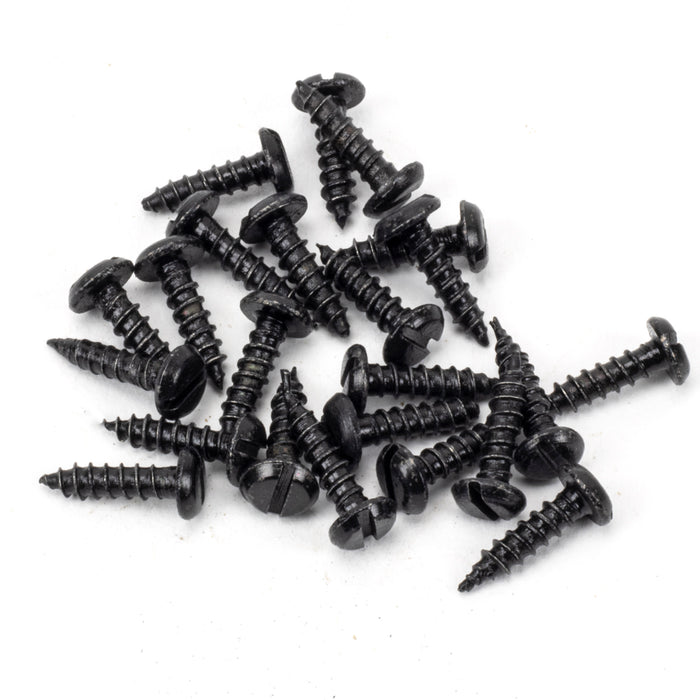 Black 6x_" Round Head Screws (25)