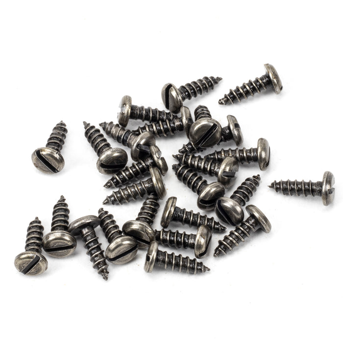 Pewter 8x_" Round Head Screws (25)