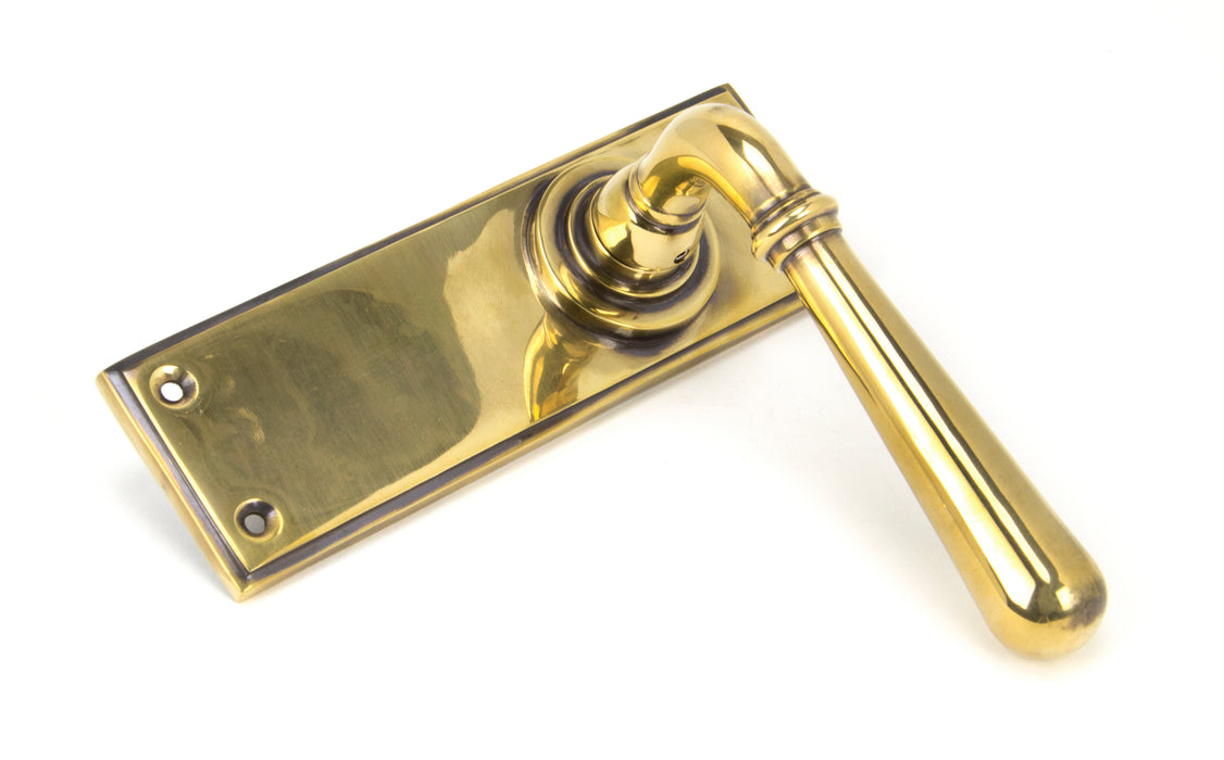 Aged Brass Newbury Lever Latch Set