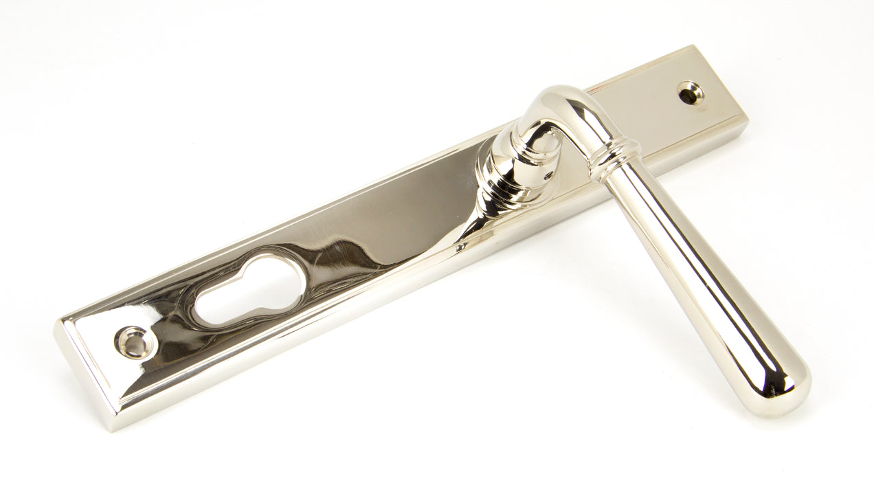 Polished Nickel Newbury Slimline Lever Espag. Lock Set