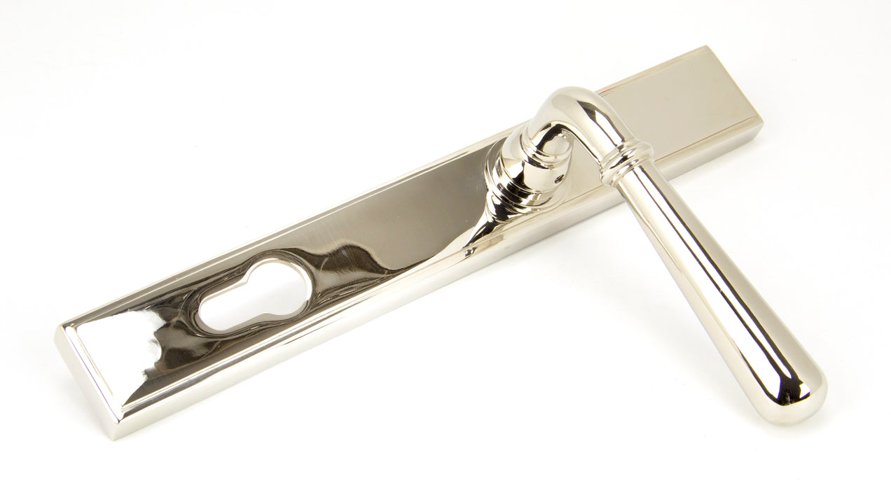 Polished Nickel Newbury Slimline Lever Espag. Lock Set