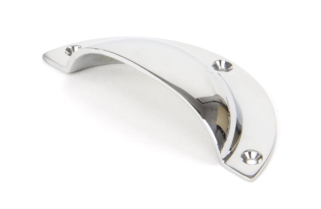 Polished Chrome 4" Plain Drawer Pull