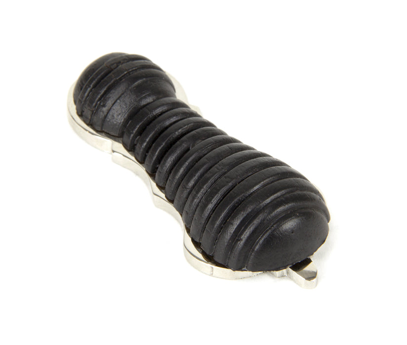 Ebony & Polished Nickel Beehive Escutcheon