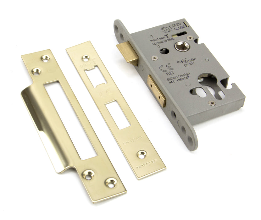 PVD 2_" Euro Profile Sash Lock