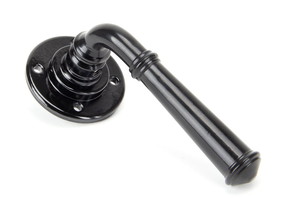 Black Regency Lever on Rose Set