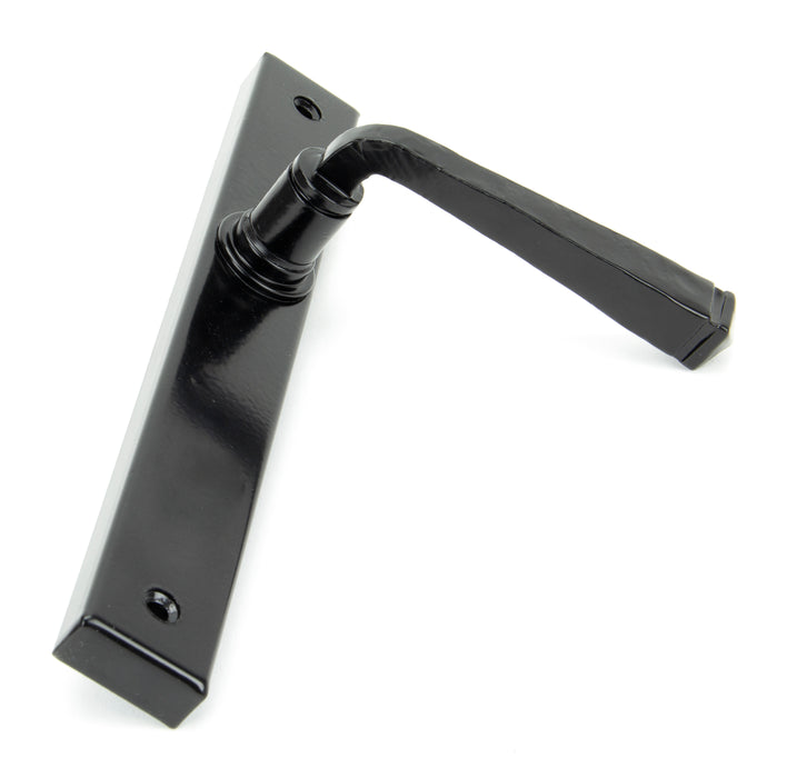 Black Avon Slimline Lever Latch Set